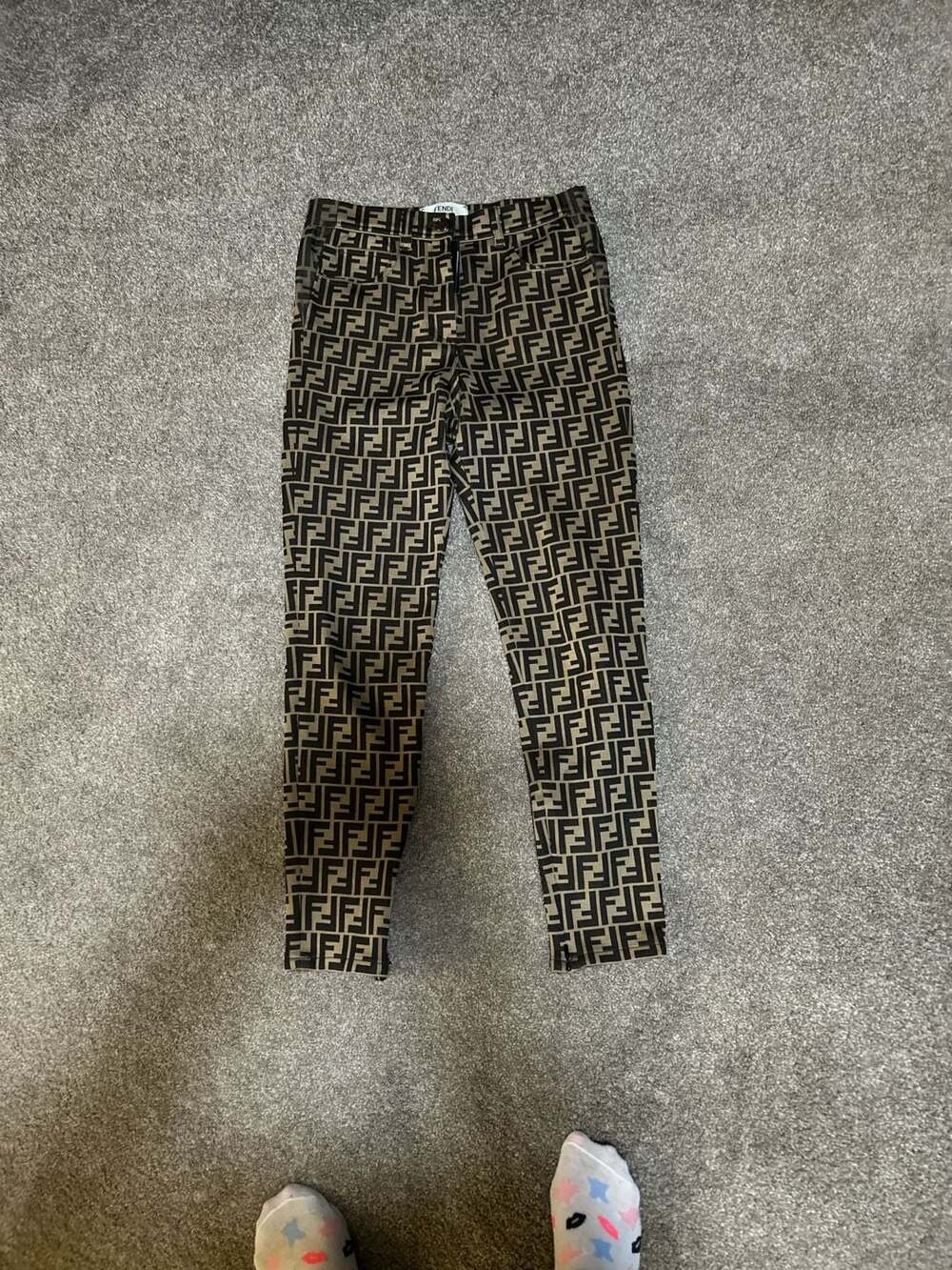 Vintage Fendi Zucca Monogram FF Logo Pants